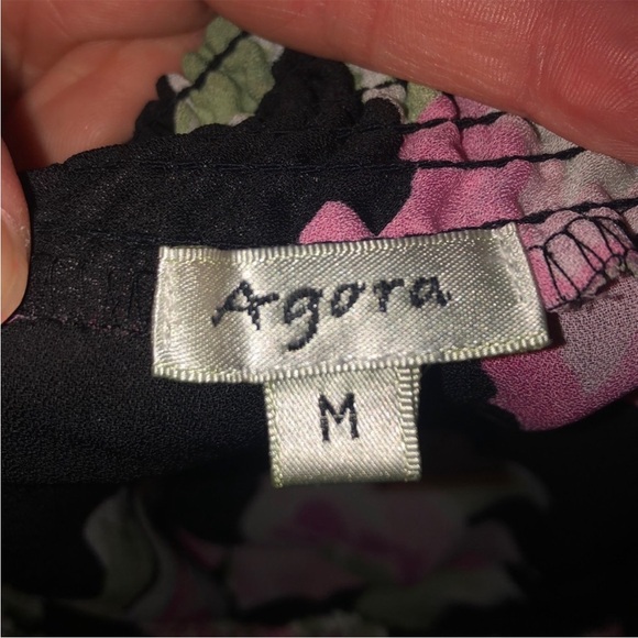 Agora Tie Waist Floral Tops Bundle of 2 - Picture 15 of 16